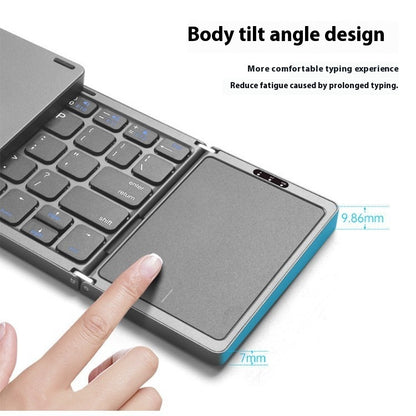 NomadKeys™ Tri-Fold Bluetooth Keyboard with Touchpad